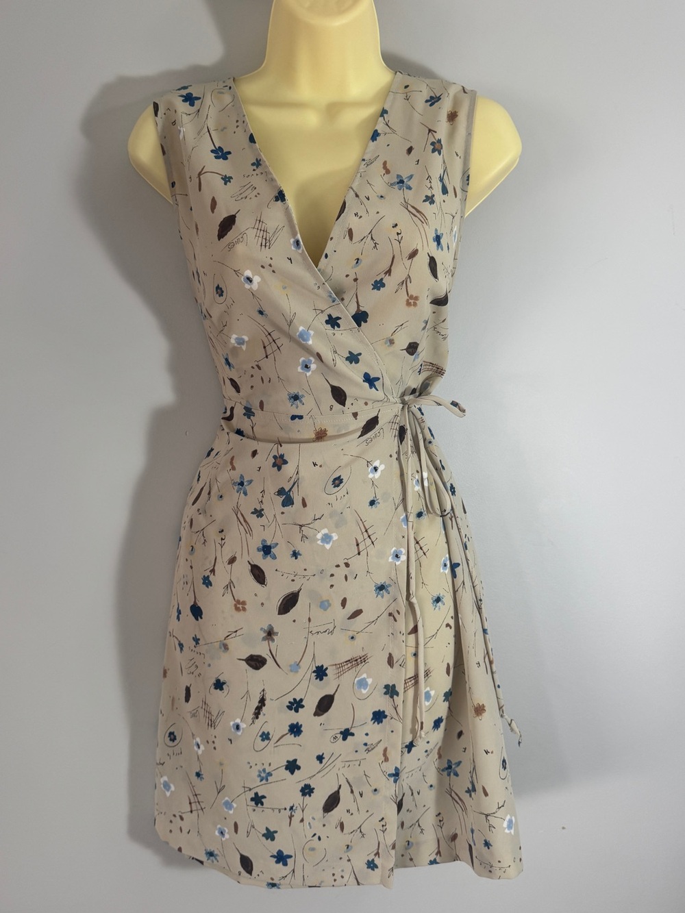 Vintage 90s Point Zero Floral Wrap Dress Made in Canada Size 11/12 medium/Large - Picture 3 of 13